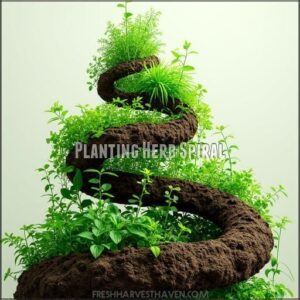 planting herb spiral