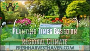 planting times based on regional climate