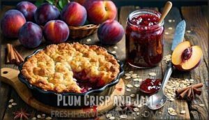 plum crisp and jam