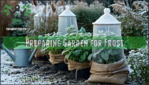 preparing garden for frost