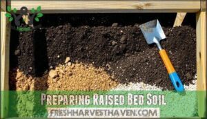 preparing raised bed soil