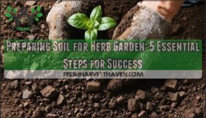 preparing soil for herb garden