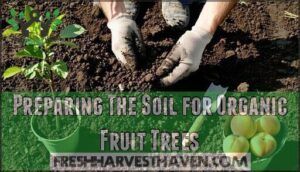 preparing the soil for organic fruit trees