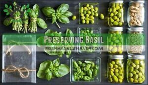 preserving basil