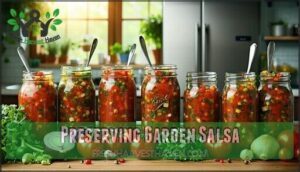 preserving garden salsa