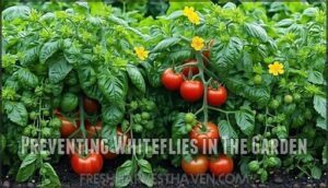 preventing whiteflies in the garden