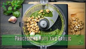 processing nuts and garlic
