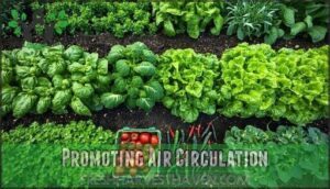 promoting air circulation