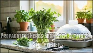 propagating herbs from stem cuttings – step by step