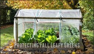 protecting fall leafy greens