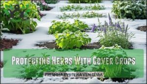protecting herbs with cover crops