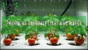 providing adequate light and water