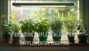 providing ample sunlight and supplemental lighting