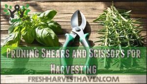 pruning shears and scissors for harvesting