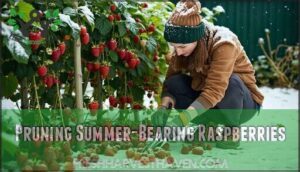 pruning summer-bearing raspberries