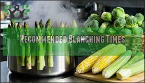 recommended blanching times