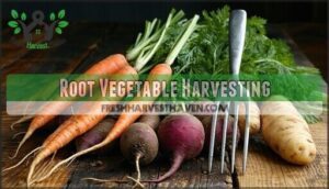 root vegetable harvesting