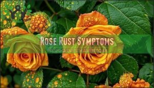rose rust symptoms