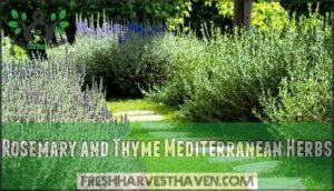 rosemary and thyme mediterranean herbs
