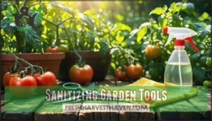 sanitizing garden tools