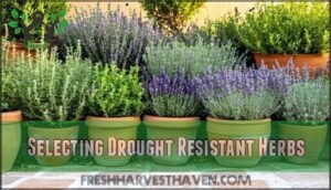 selecting drought resistant herbs