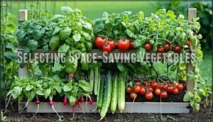 selecting space-saving vegetables