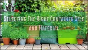 selecting the right container size and material