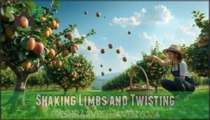 shaking limbs and twisting