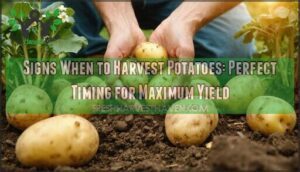 signs when to harvest potatoes
