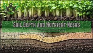 soil depth and nutrient needs