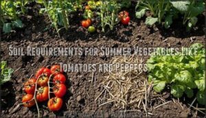 soil requirements for summer vegetables like tomatoes and peppers