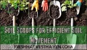 soil scoops for efficient soil movement