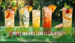 sparkling and fruity cocktails