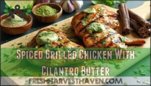 spiced grilled chicken with cilantro butter