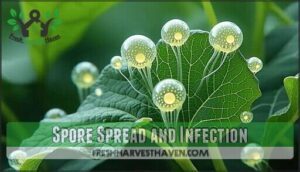 spore spread and infection