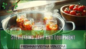 sterilizing jars and equipment