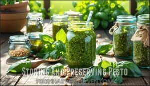 storing and preserving pesto