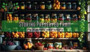 storing preserved fruit