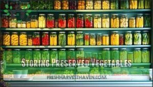 storing preserved vegetables
