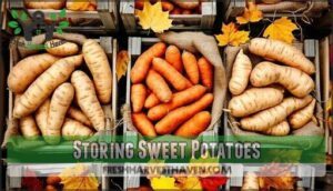 storing sweet potatoes