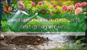 summer garden maintenance checklist