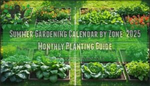 summer gardening calendar by zone