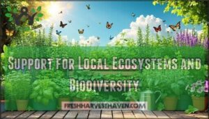 support for local ecosystems and biodiversity