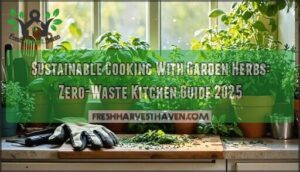 sustainable cooking with garden herbs