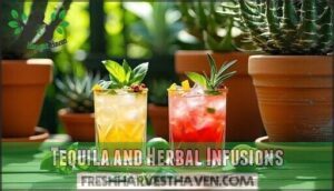 tequila and herbal infusions