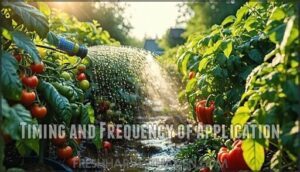 timing and frequency of application