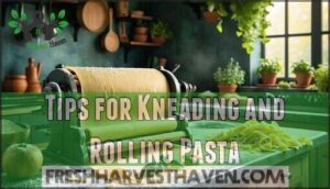tips for kneading and rolling pasta