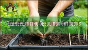 transplanting seedlings outdoors