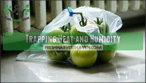 trapping heat and humidity