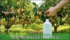 treating infested fruit trees